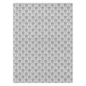 Elegant Black en White Damask Tafelkleed (Voorkant)