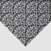 Elegant Black en White Damask Tissuepapier (Detail)