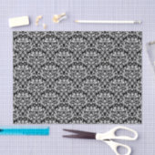 Elegant Black en White Damask Tissuepapier (Craft)