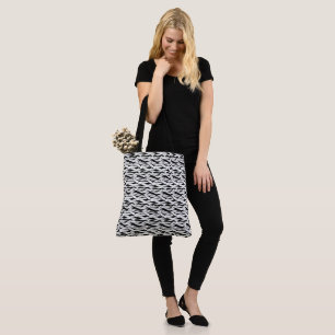 Elegant Black en White Draagtas