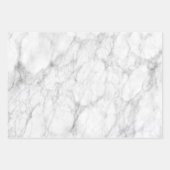 Elegant Black en White Marble Pattern Inpakpapier Vel (Voorkant)