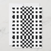 Elegant Black en White Modern Save The Date (Achterkant)