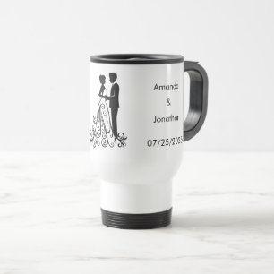 Elegant Black en White Save the Date Wedding Mok