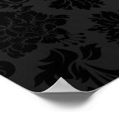 Elegant Black Floral Dammaskers 2 Poster (Hoek)
