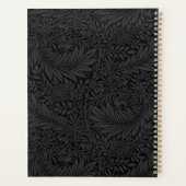 Elegant Black Floral Pattern 2026 Planner (Achterkant)