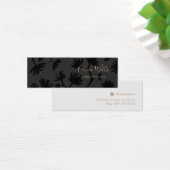 Elegant Black Floral Stud Earring Display Kaart (Bureau)