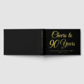Elegant Black Foil Cheers to 90 Years (Complet)