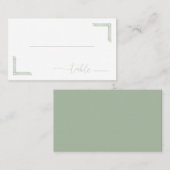 Elegant Black Geometric Lines Plaatskaartje (Voorkant / Achterkant)