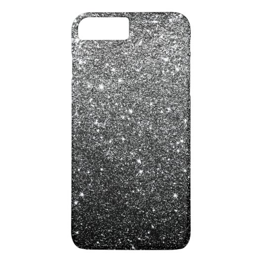 Elegant Black Glitter Luxury Case-Mate iPhone Case (Achterkant)