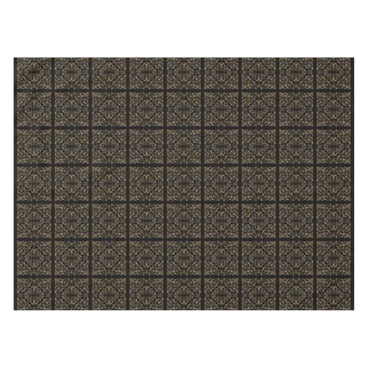 Elegant Black Gold Art Deco-ontwerp Tafelkleed (Voorkant (Horizontaal))