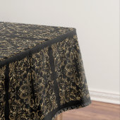 Elegant Black Gold Art Deco-ontwerp Tafelkleed (Voorbeeld)