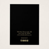 Elégant Black Gold Bordure Elevage Bijoux Display (Dos)