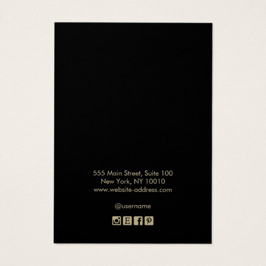 Elégant Black Gold Bordure Elevage Bijoux Display (Dos)