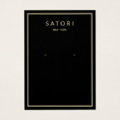 Elégant Black Gold Bordure Elevage Bijoux Display (Devant)