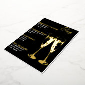 Élégant Black Gold Cocktail Party Bar Menu (Rotation)