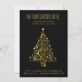 Elegant Black Gold Corporate Kantoor Holiday Party (Achterkant)