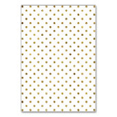 Élégant Black Gold Glam Dots numéro de table (Dos)