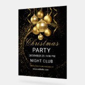 Elegant Black Gold Glitter Christmas Party (Angle)