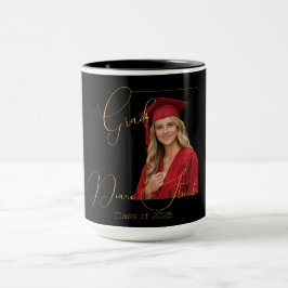 Elegant Black & Gold Graduation  Mok