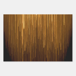 Elegant Black & Gold Jubileum Inpakpapier Vel