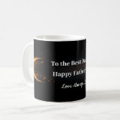 Elegant Black Gold Keepsake Mug Gift for Dad (Devant gauche)