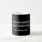 Elegant Black Gold Keepsake Mug Gift for Dad (Centre)