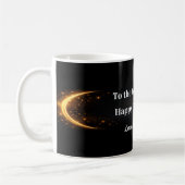 Elegant Black Gold Keepsake Mug Gift for Dad (Gauche)