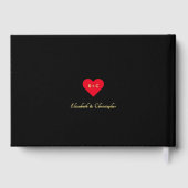 Élégant Black Gold Mariages Anniversaire Keepsar (Verso)