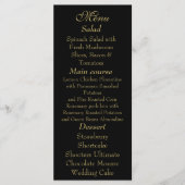 Elegant Black & Gold Menu card (Devant)