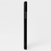 Elegant Black Gold Modern Monogram iPhone Hoesje (Rechterkant)