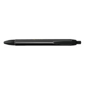 Elegant Black Gold Monogram (aangepast script) Zwarte Inkt Pen (Achterkant)