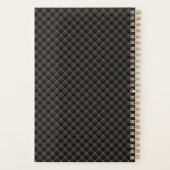Elegant Black Gold Monogram Initiaal 2023 Planner (Achterkant)