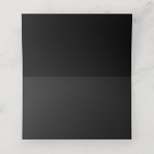 Elegant Black & Gold Place card (Binnenkant ongevouwen)