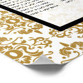 Elegant Black Gold  Seating Chart Poster (Hoek)