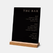 Elegant Black Gold Serif Bar Menu (Angle)
