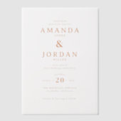 Elegant Black Gold Wedding Invitation (Recto)