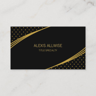 Elegant Black & Golden Visitekaartje