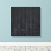 Elegant Black Gray rustige vezels, gestript abstra Canvas Afdruk (Insitu (Houten vloer))