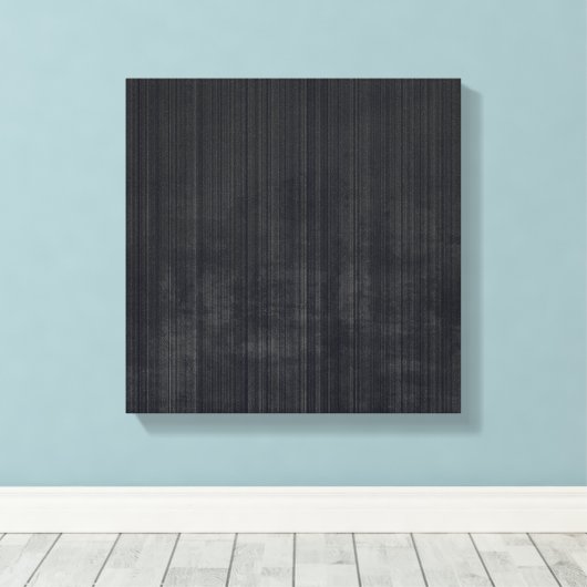 Elegant Black Gray rustige vezels, gestript abstra Canvas Afdruk (Insitu (Houten vloer))