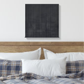 Elegant Black Gray rustige vezels, gestript abstra Canvas Afdruk (Insitu (Slaapkamer))