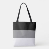 Elegant Black Grey and White Draagtas (Achterkant)