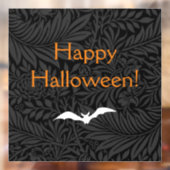 Elegant Black Halloween Floral Raamsticker (Vel 2)