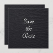 Elegant Black heeft de datum opgeslagen Save The Date (Voorkant / Achterkant)