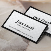 Elegant Black Lijst Diamond Quilt Mammie Kaart Contactkaartje