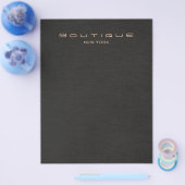 Elegant Black Linen look Flyer (Enkel)