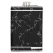 Elegant Black Marble 15 jaar Jubileum Heupfles (Achterkant)