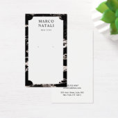 Elegant Black Marble Earring Display Card Visitekaartje (Bureau)