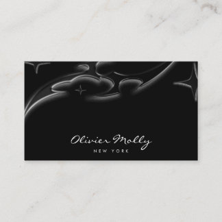 Elegant Black Marble Luxury Business Card  Visitekaartje