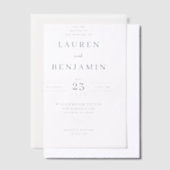 Elegant Black Minimalist Wedding Invitation (Compenser)