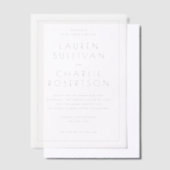 Elegant Black Minimalist Wedding Invitation (Compenser)